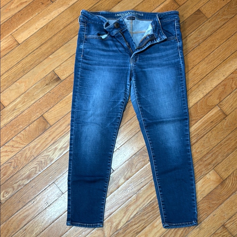 American Eagle Outfitters Blue Jeggings with Stretch Fit